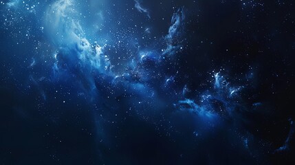 Cosmic Galaxy Dark Blue Rich Paint Texture