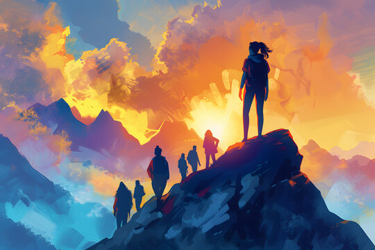 illustrate, motivating and guiding individuals on their personal development journeys