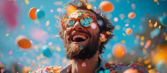 Joyous Group of Friends Celebrating Festive Easter Egg Toss Outdoors in Vibrant Atmosphere
