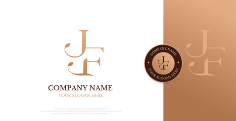 Initial JF Logo Design Vector 