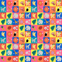 animal theme tropical rapport...