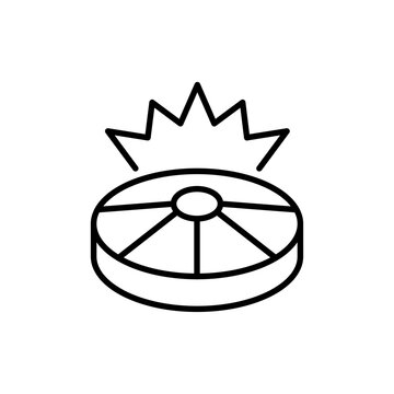 recommend clip art: Landmine outline icons, minimalist vector illustration ,simple transparent graphic element .Isolated on white background