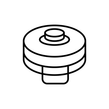recommend clip art: Landmine outline icons, minimalist vector illustration ,simple transparent graphic element .Isolated on white background