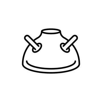recommend clip art: Landmine outline icons, minimalist vector illustration ,simple transparent graphic element .Isolated on white background