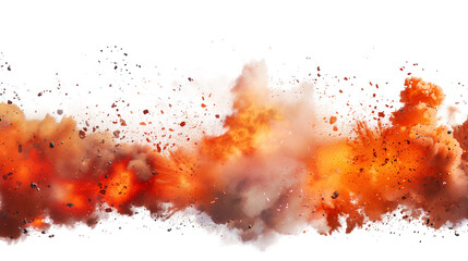 explosion border isolated on transparent background