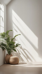 Cozy Interior with Tropical Indoor Plants