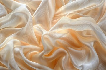 The yellow-orange fabric is soft and smooth, with a slight sheen. The color is warm and inviting, the texture is luxurious
