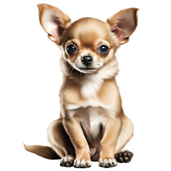 Obraz premium clipart chihuahua sitting сreated with Generative Ai