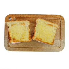 croque-monsieur, en gros plan, isolés sur un fond blanc