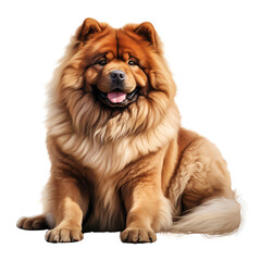 Fototapeta premium clipart chow chow sitting сreated with Generative Ai