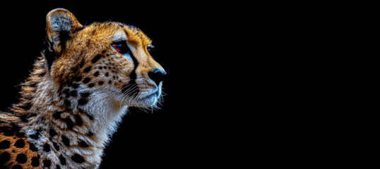 Obraz premium A cheetah is staring at the camera