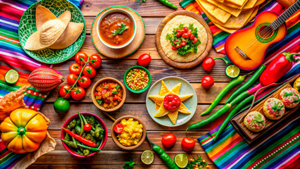 Fototapeta premium Cinco de Mayo Mexican Holiday