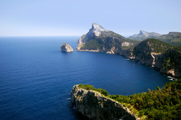 Cap de Formentor, Ende der Halbinsel Formentor auf Mallorca, Baleareninsel, Spanien, Europa