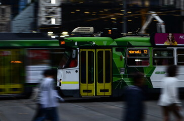Fototapeta premium Trams in Melbourne