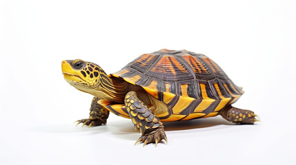 isolated remote-control turtle toy on a white background