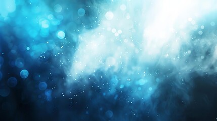 radiant ambiance blue and white gradient background with bright light glow and grainy texture abstract photo
