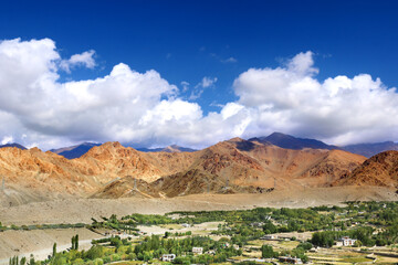 Spectacular view mountains and landscapes of Ladakh, India.