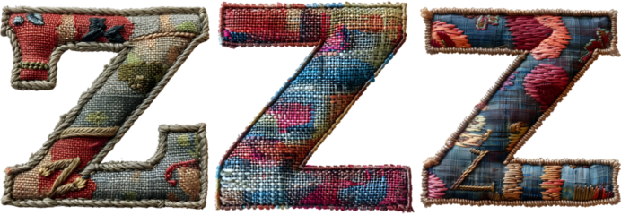 DIY Monogram Embroidery Letter Z Design