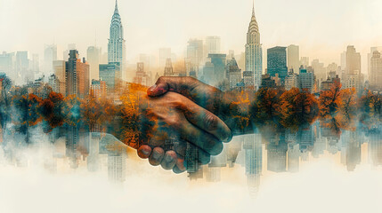 Sustainable investments and green ecological deal management outline concept. Responsible and nature friendly company with environmental business illustration. Financial agreement and growth