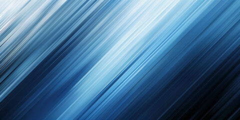 Abstract blue lines with a motion blur effect creating a sense of speed or flow, in cool tones, angled diagonally.