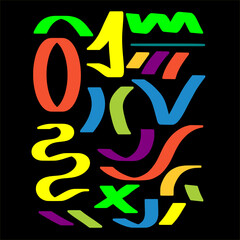 playful abstract line element design