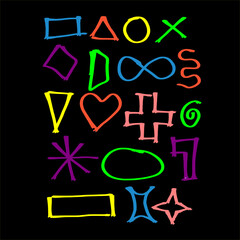 playful abstract line element design