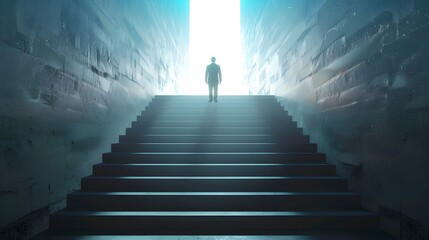 A Businessman's Journey: Climbing the Staircase of Challenges Towards Enlightened Success