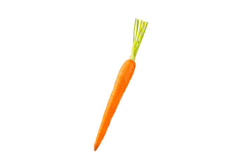 Carrot isolated on white background. Fresh and sweet organic carrots on a white background. Carrot slices. Vegan.