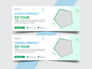 Medical Dentist Facebook Cover Banner Template Social Media Post Design.