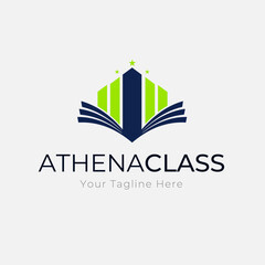 Athena class design template building mosque style logo