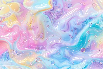 Fototapeta na wymiar Colorful Abstract Soap Bubble Art