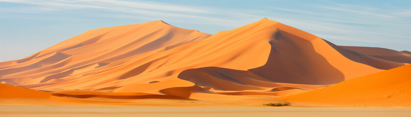 Dunas de areia no deserto - Paisagem 