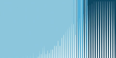 Obraz premium Geometric striped blue abstract background, financial business wallpaper 