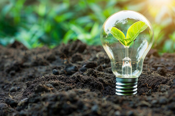 Concept d'électricité verte et écologique