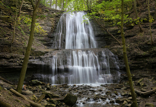 Sherman Waterfalls in Hamilton, Canada.