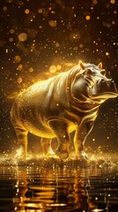 Hippopotamus cool character background for HD wallpaper