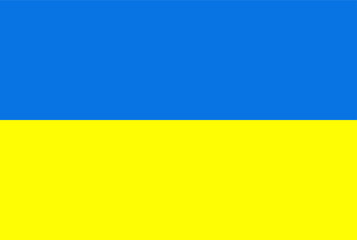 Ukraine national flag, Vector Illustration