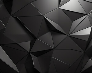 Sleek metallic polygonal backdrop, ideal for a modern architecture firms website or highend tech product packaging