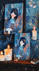 Gothic horror book club, discussing classics by candlelight, immersive tales  916