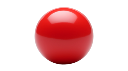 red ball isolated on white background