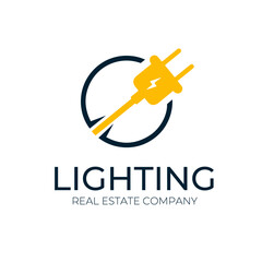 Lighting Logo Design template - plugin icon