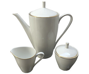  Image of Beautiful Tea Cups Set