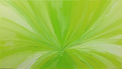 Brilliant, Monochromatic, Chartreuse and Lime Green Background. Saturated, Cool-Toned Acrylics on Paper.