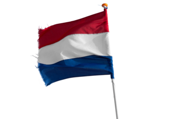 Nationalflagge, Niederlande, freigestellt als PNG