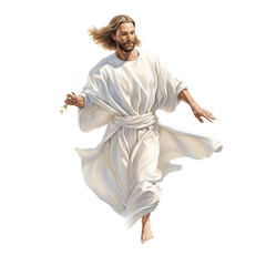 woman in a white dress