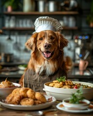 a culinary journey with Chef the dog with a passion for creating gourmet pet friendly dishes
