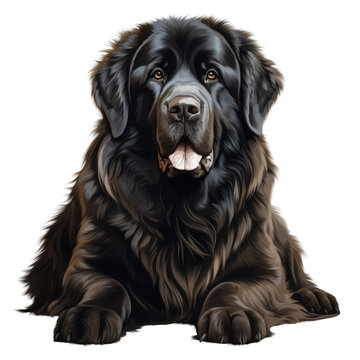 recommend clip art: clipart newfoundland breede dog sitting сreated with Generative Ai