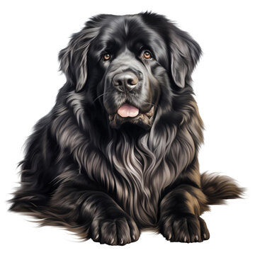 recommend clip art: clipart newfoundland breede dog sitting сreated with Generative Ai