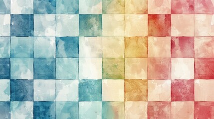 Vibrant Watercolor Mosaic Background for Creative Design
