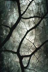Wall hangings that abstract the vein patterns of leaves, turning them into intricate networks of lin